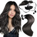 Extensii cheratina Diamond Balayage #1B/ Grey/ #1B